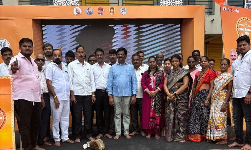 वैभववाडी येथे भाजपाच्या लाभार्थी सन्मान यात्रेचा शुभारंभ