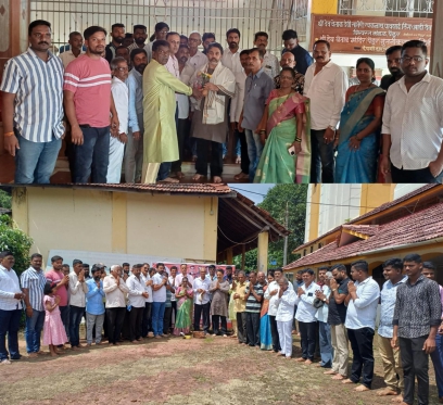 पेंडूर : भाजपा नेते निलेश राणे यांच्या प्रमुख उपस्थितीत पेंडूर गावात विविध विकासकामांचा भूमिपूजन सोहळा संपन्न