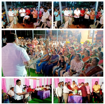 आ. वैभव नाईक यांनी मसुरे मर्डे येथील श्री देवी पावणाई मंदिरासाठी दिला प्रशस्त सभामंडप