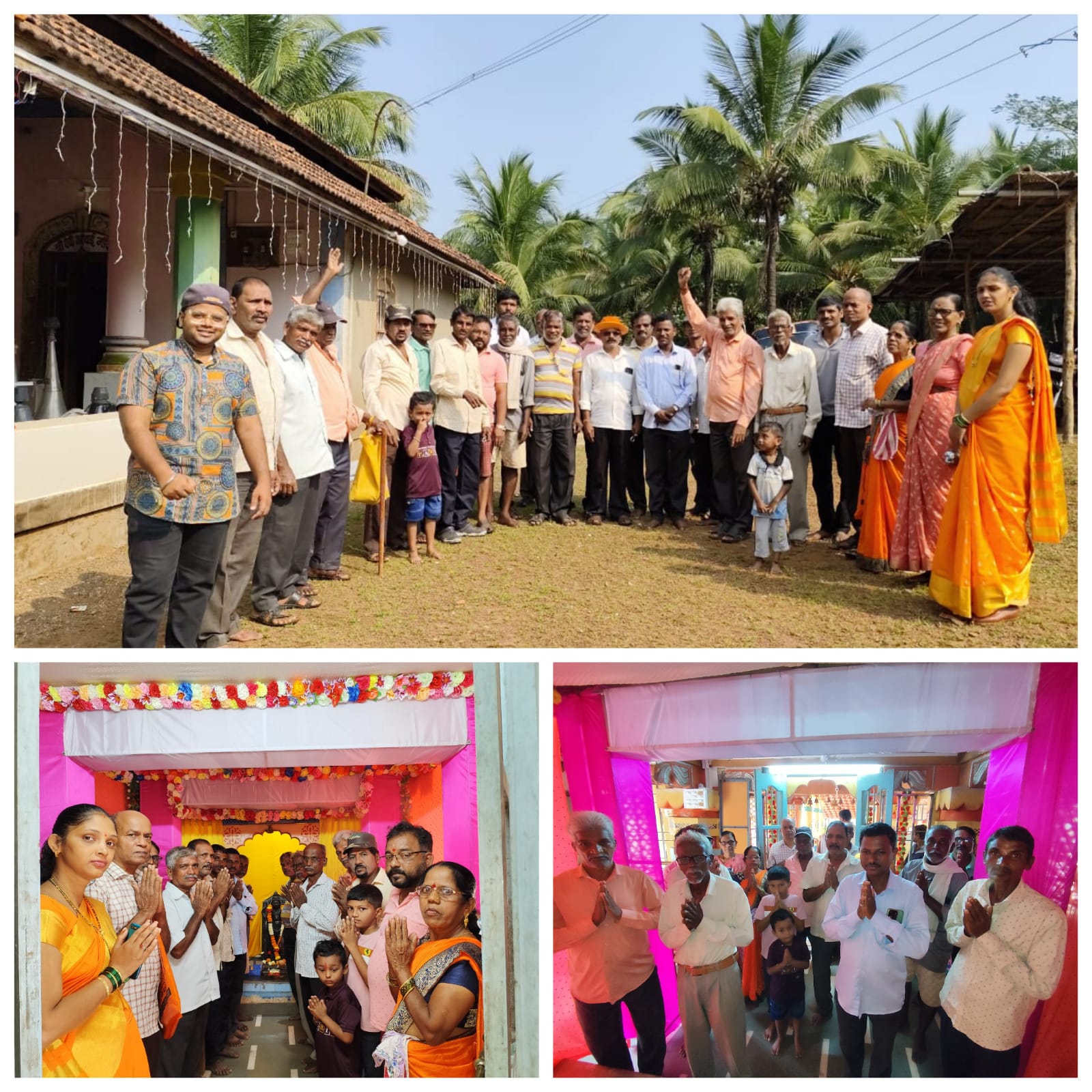 गोळवण मध्ये श्री देव रवळनाथ मंदिरात नारळ फोडून आ. वैभव नाईक यांच्या प्रचाराला सुरुवात