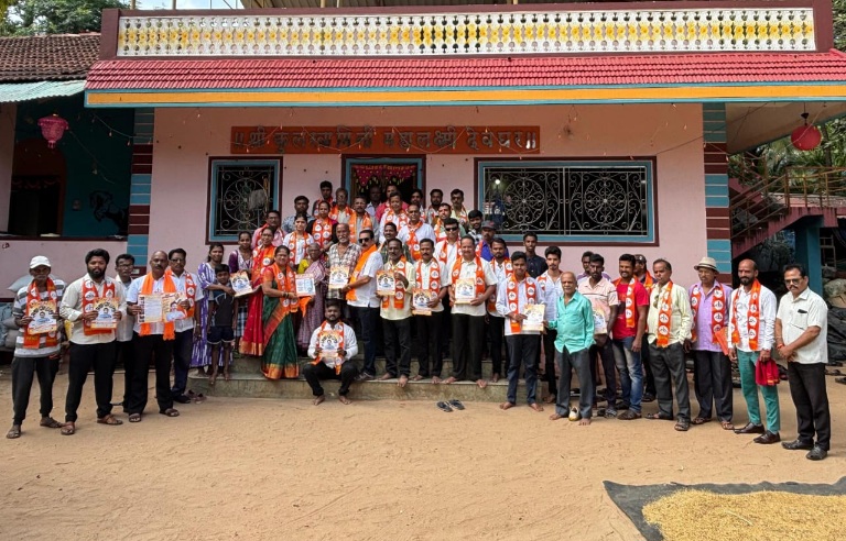 मोठया प्रतिसादात मालवण रेवतळे येथे निलेश राणे यांचा प्रचार