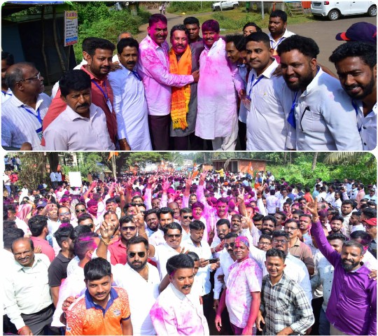 निलेश राणे यांच्या विजया नंतर कुडाळ मध्ये महायुतीचा जल्लोष