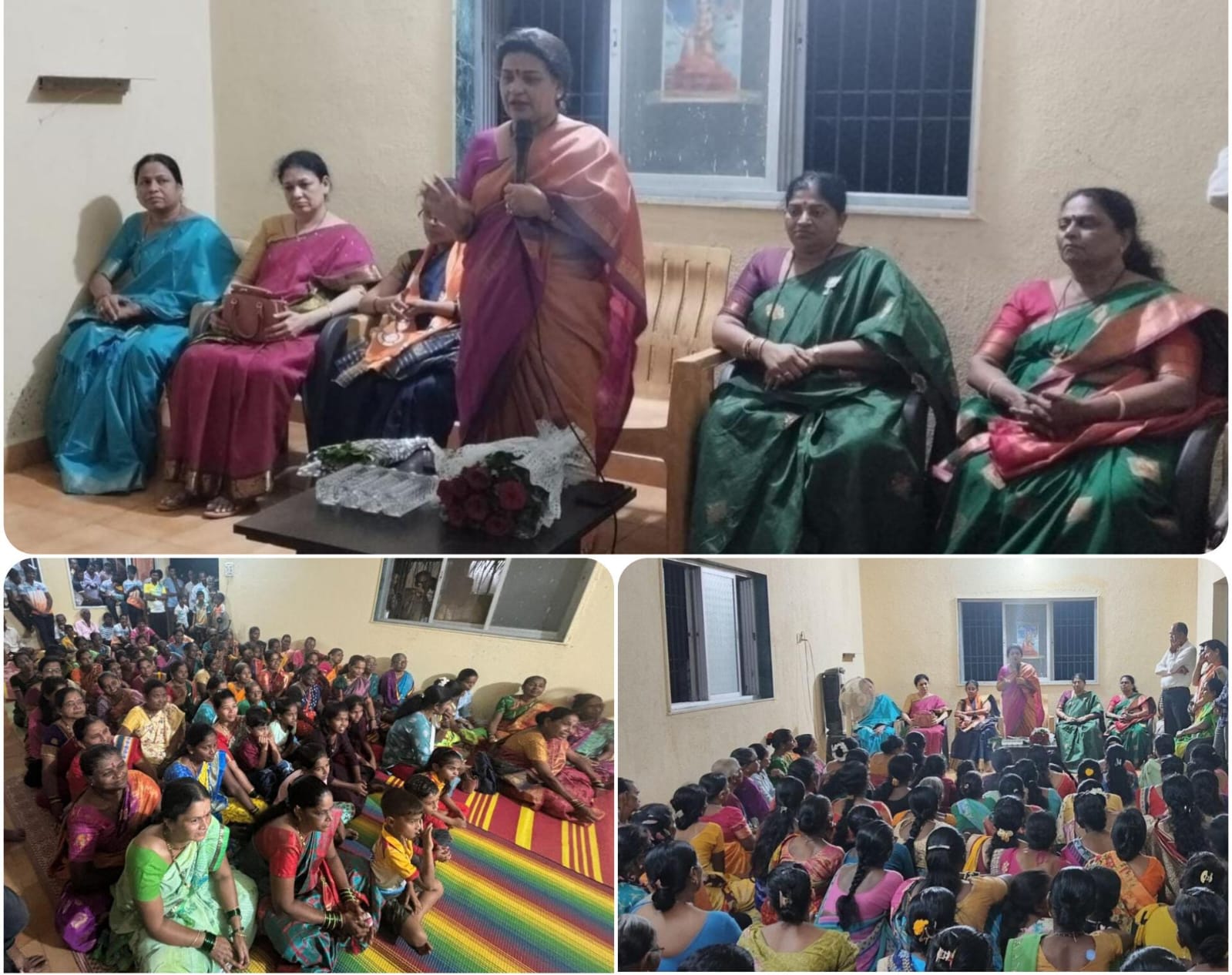 आडवली मालडी येथे सौ. निलमताई राणे यांच्या उपस्थितीत महिला मेळावा संपन्न