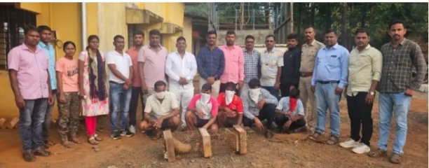 मुंबई गोवा महामार्गावर वरगाव येथे विक्रीसाठी आणलेले खवले मांजर वन विभागाच्या ताब्यात