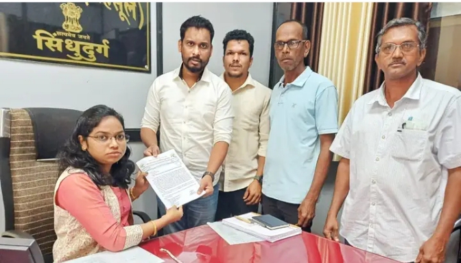 नाणोस गावात अनधिकृतरित्या भूवैज्ञानिक सर्वेक्षण, ग्रामस्थांचे जिल्हाधिकाऱ्यांना निवेदन