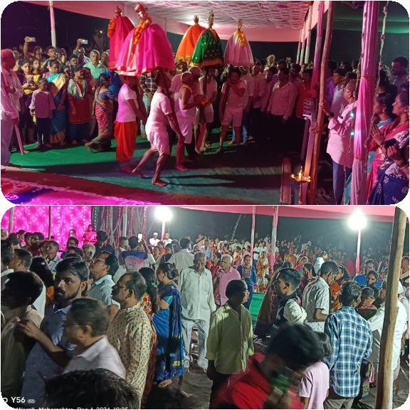 वेरली येथील श्री देवी सातेरी देव पंचायतन श्री देवी विठ्ठला देवीच्या भेटीला दाखल