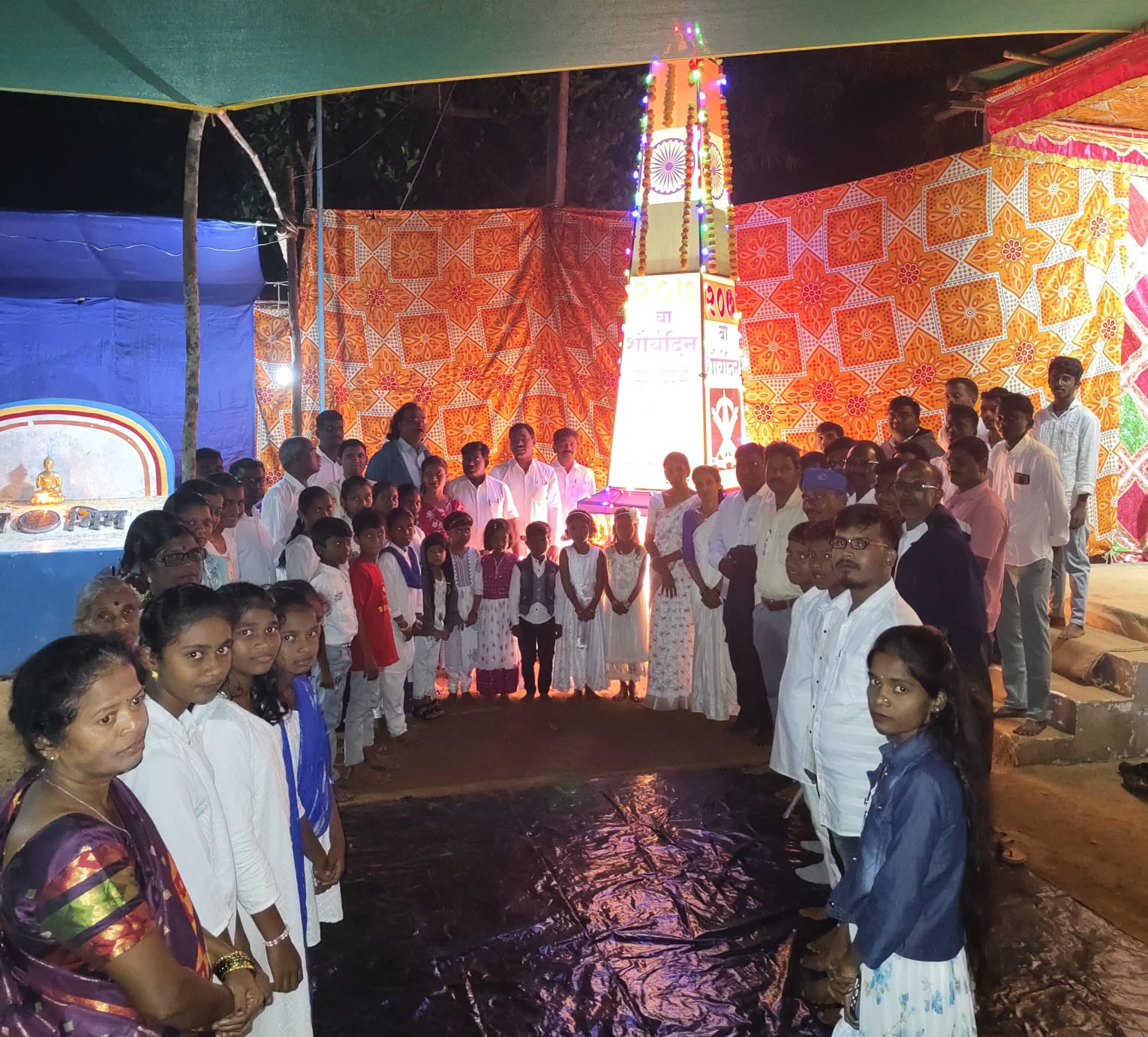 राठीवडे येथे भारतीय बौद्ध महासभेच्यावतीने प्रति भीमा कोरेगाव विजयस्तंभाला अभिवादन