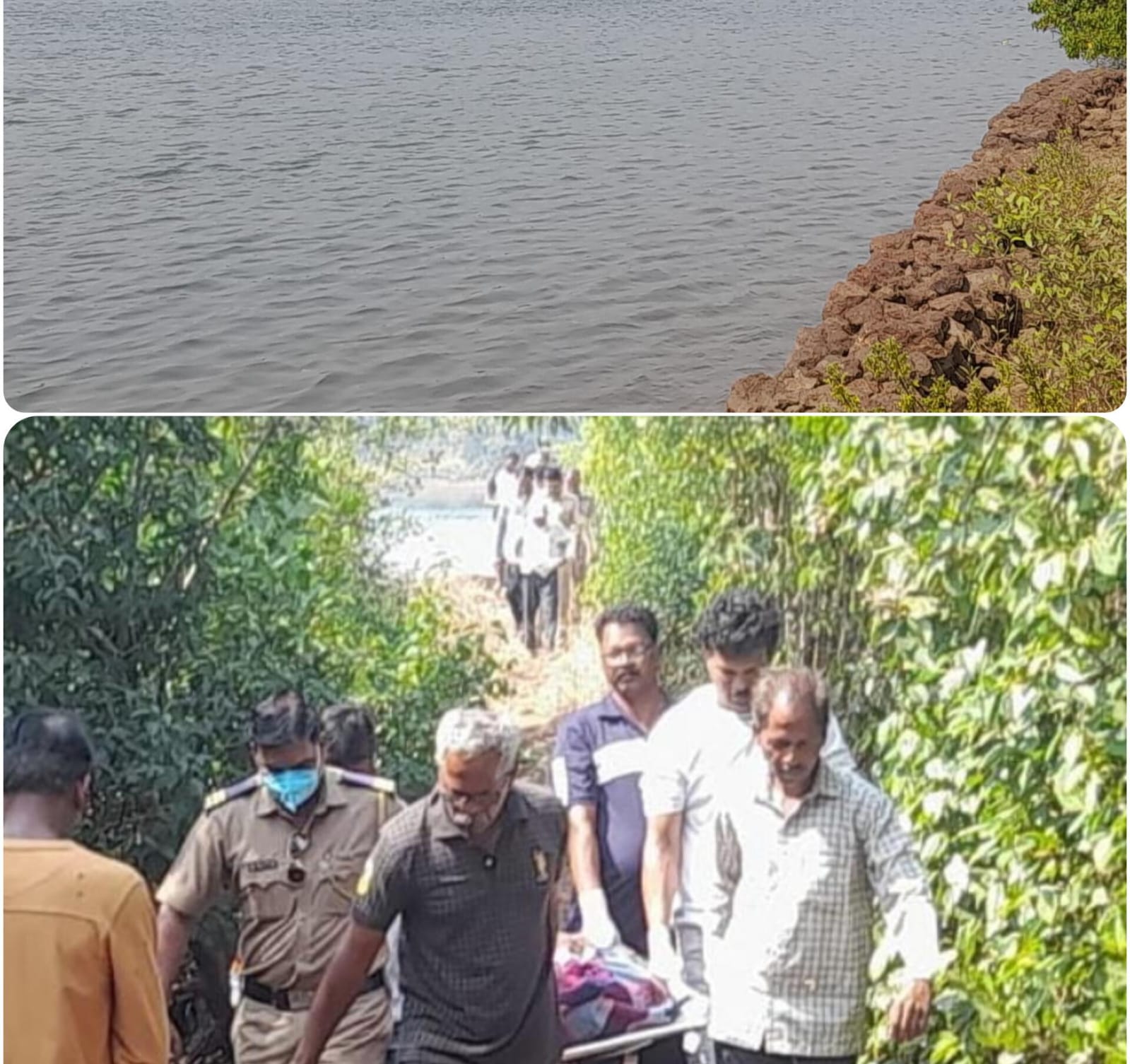 मारहाणीत खाडीपात्रात पडून बेपत्ता झालेल्या वाळू कामगाराचा मृतदेह सापडला