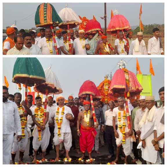 कांदळगावचे ग्रामदैवत श्री देव रामेश्वर देवतांचा वेशी फिरणे सोहळा