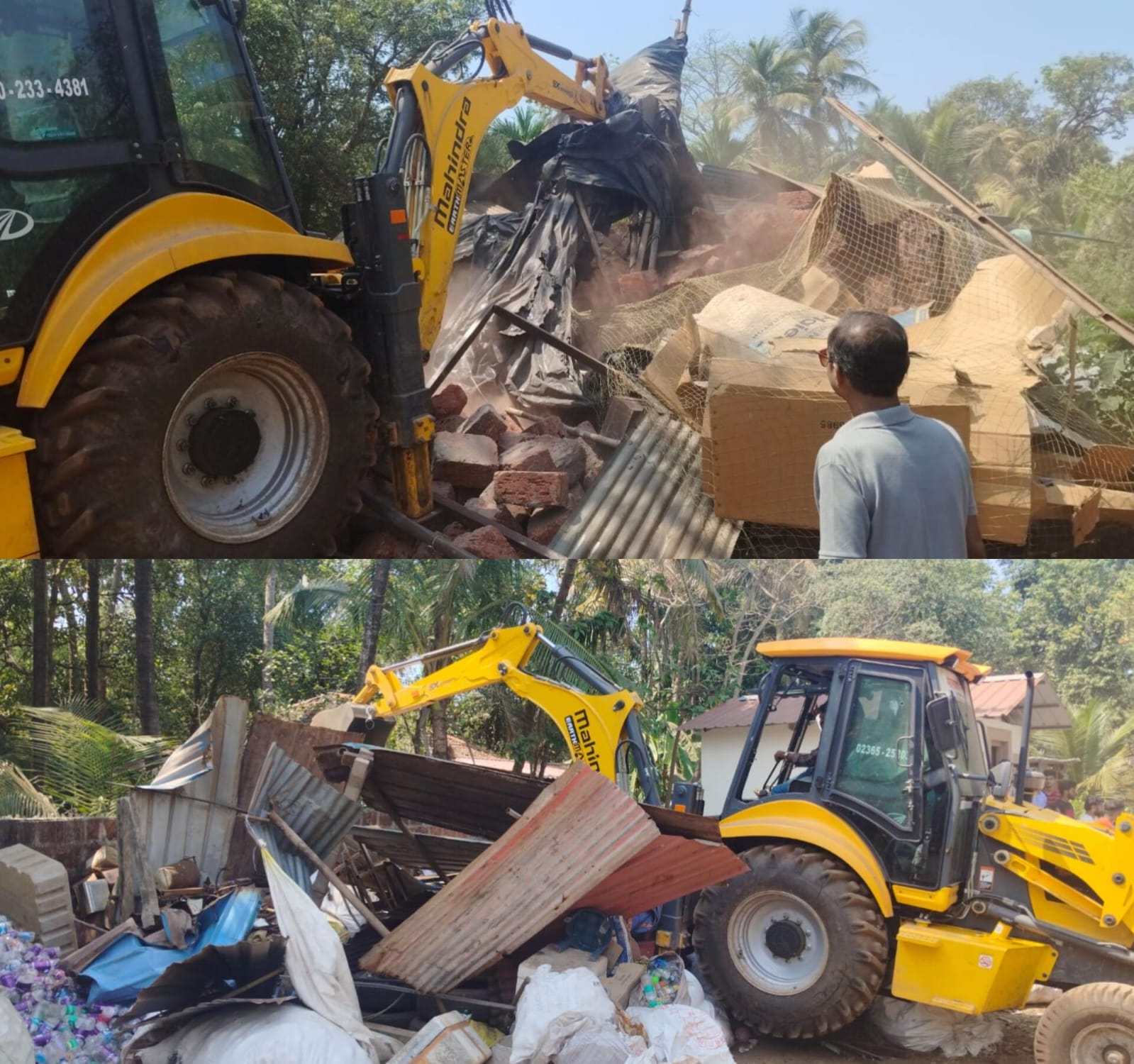 आमदार निलेश राणे यांचे पत्र ; अन परप्रांतीय भंगार व्यवसायिकांच्या अनधिकृत बांधकामावर जेसीबी
