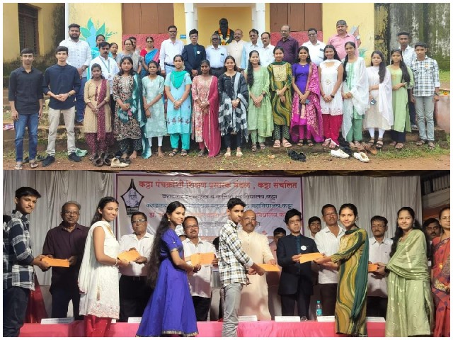 यश मिळविलेले विद्यार्थी म्हणजेकट्टा पंचक्रोशी शिक्षण प्रसारक मंडळाची रत्ने - सागर बगाडे