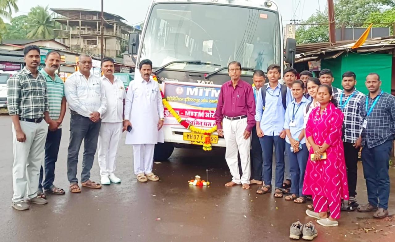 एमआयटीएम इंजिनिअरिंग कॉलेजच्या वतीने विदयार्थ्यांसाठी कुडाळमधून थेट बससेवा