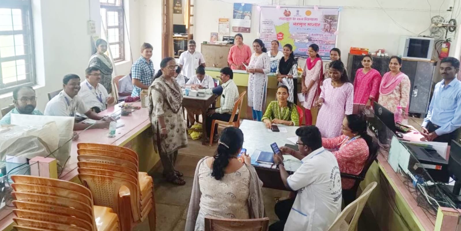 महसूल सप्ताह | आरोग्य तपासणी शिबिरास उत्स्फूर्त प्रतिसाद…