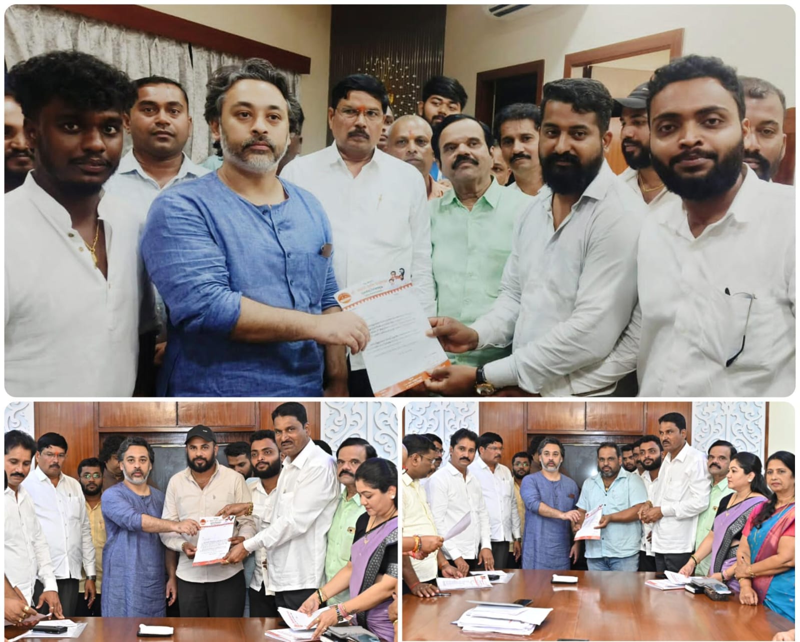 कुडाळ युवासेना पदाधिकाऱ्यांना आमदार निलेश राणे यांच्या हस्ते नियुक्तीपत्र