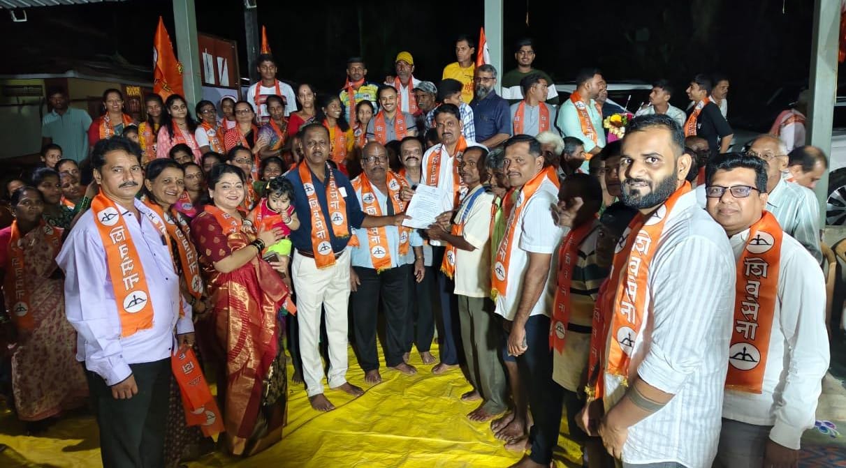 कालेली नाईकवाडी येथील ग्रामस्थांचा शिवसेनेत प्रवेश
