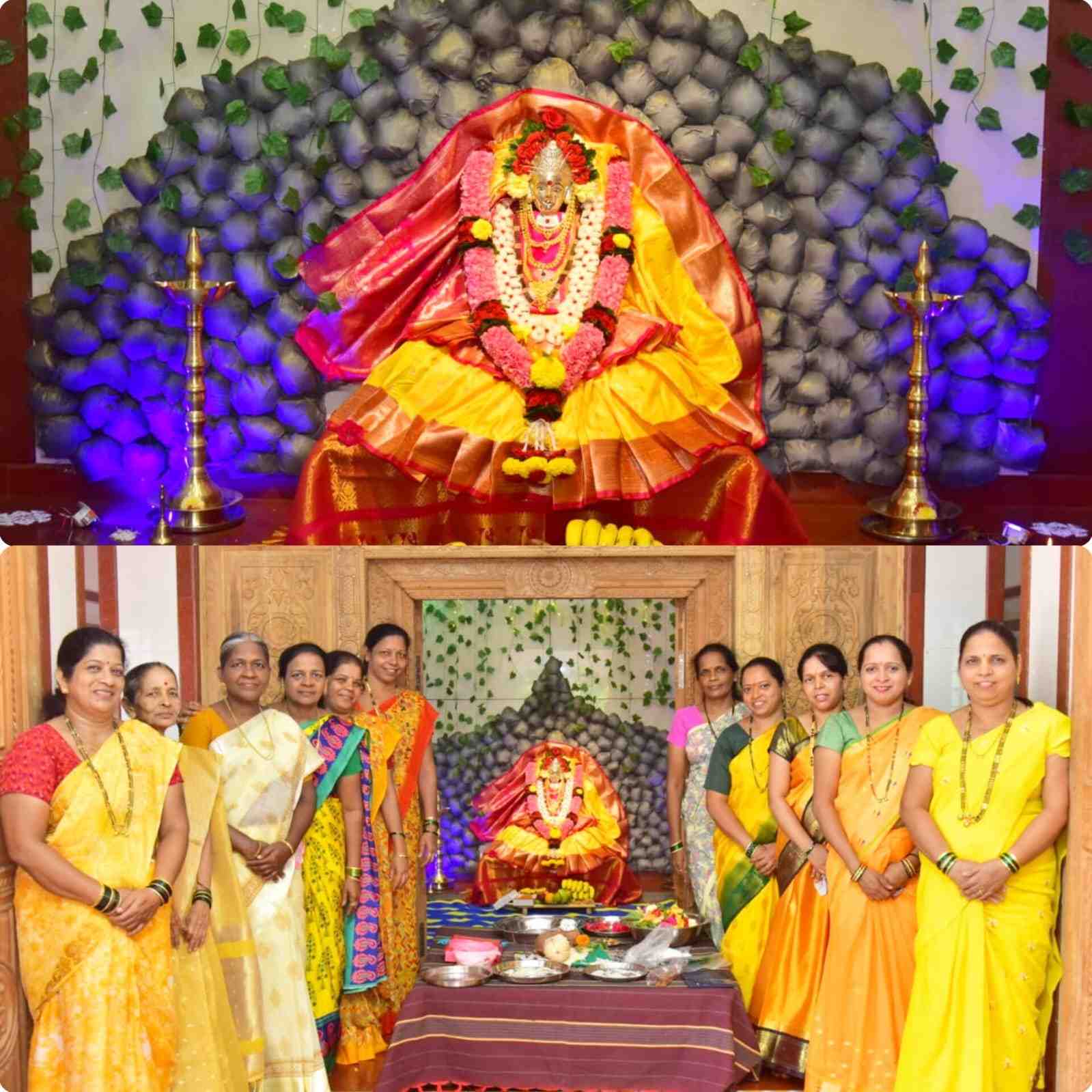 देवीचे मनमोहक रूप ; श्री जरीमरी देवी मंदिरातील नवरात्रोत्सव…