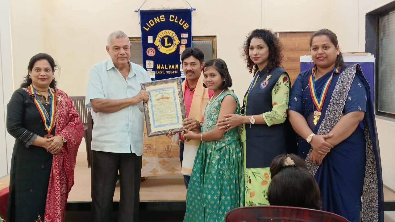 लायन्स क्लब च्या आदर्श शिक्षक पुरस्काराने विनोद सातार्डेकर सन्मानित..!