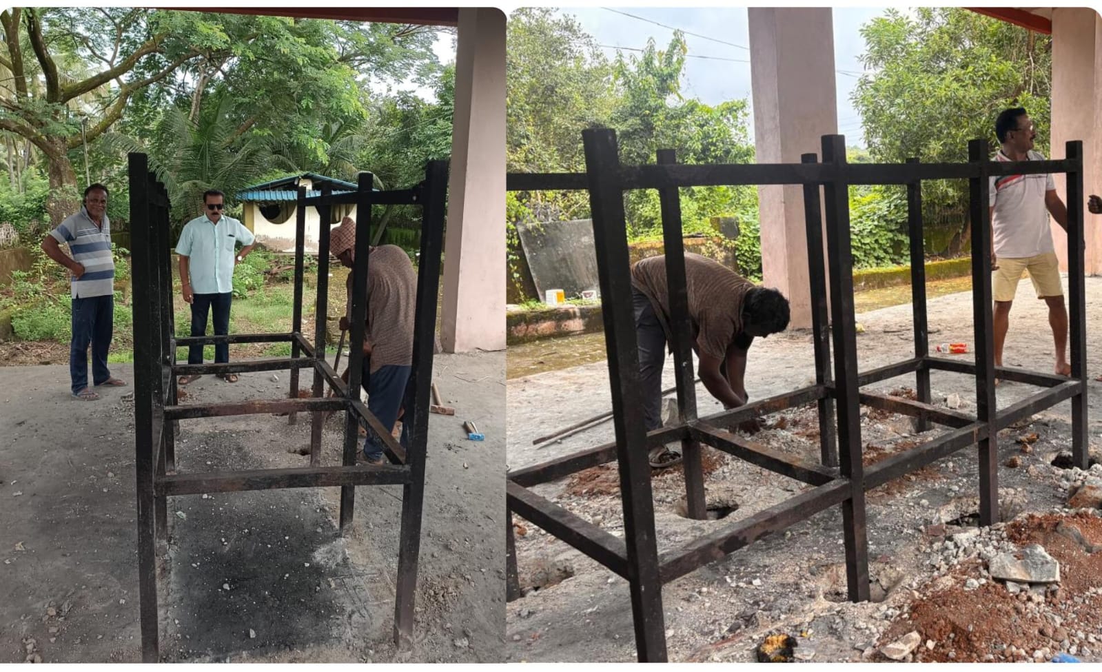 देऊळवाडा स्मशानभूमी येथे अयोग्य पद्धतीने बसवण्यात आलेली शवदाहिनी बदलली