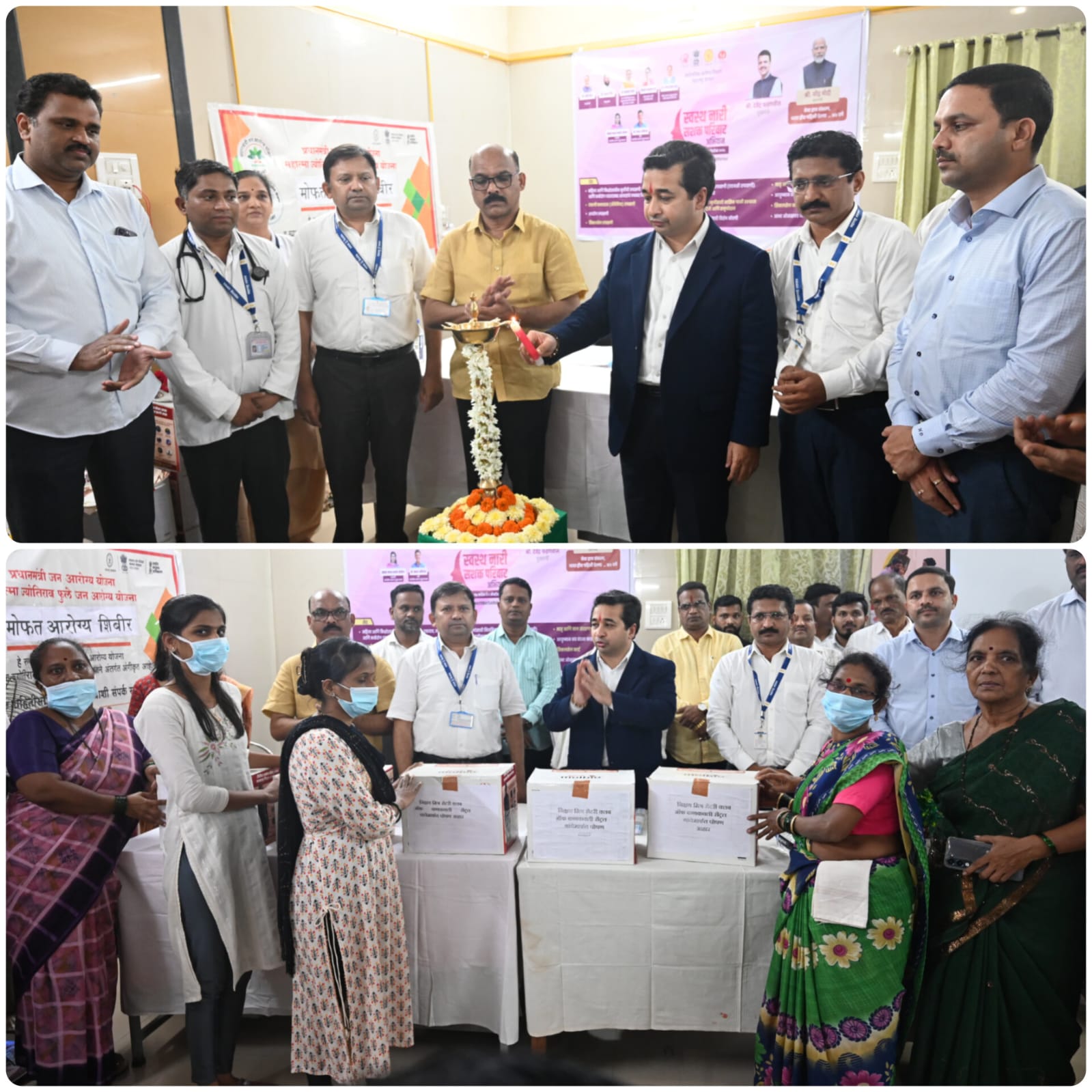 पालकमंत्री नितेश राणे यांच्या प्रमुख उपस्थितीत कणकवली उपजिल्हा रुग्णालयात 'स्वस्थ नारी सशक्त परिवार' अभियानाचा शुभारंभ