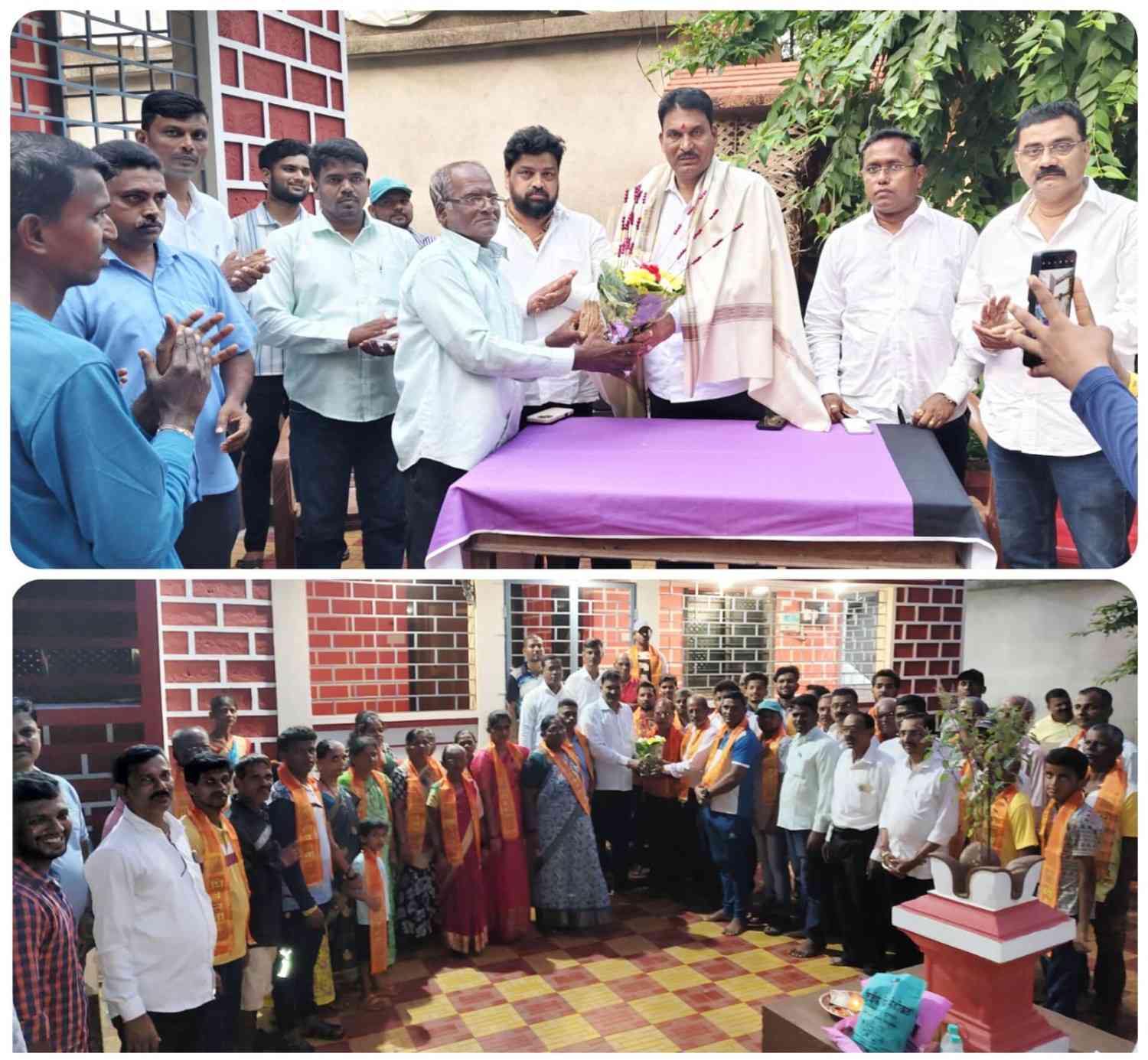 शिवसेना जिल्हाप्रमुख दत्ता सामंत यांच्या प्रमुख उपस्थितीत वायंगणी नळेकर वाडी ग्रामस्थांचा शिवसेनेत प्रवेश