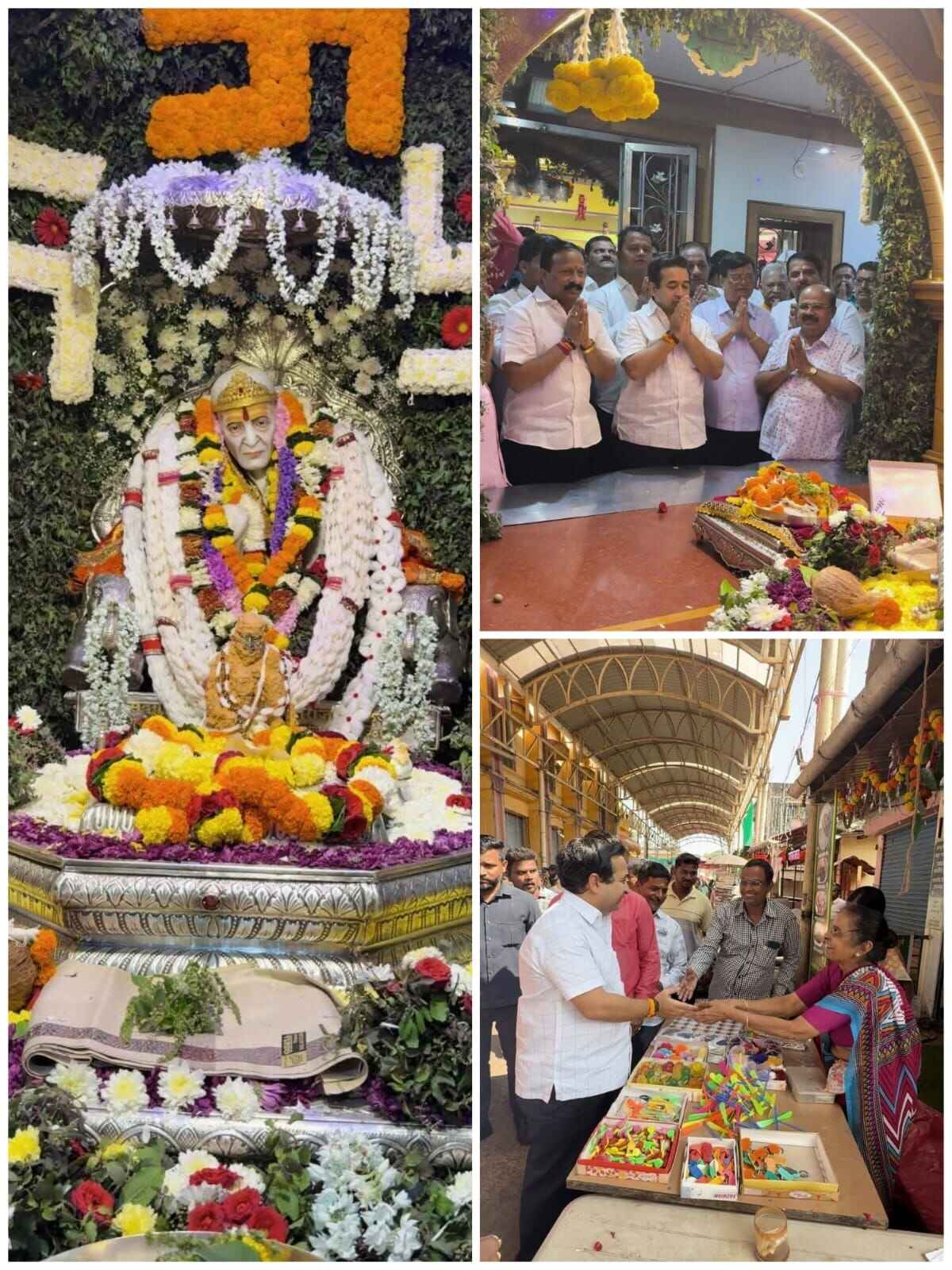 परमहंस भालचंद्र महाराज यांच्या समाधीस्थळी मंत्री नितेश राणे घेतले दर्शन