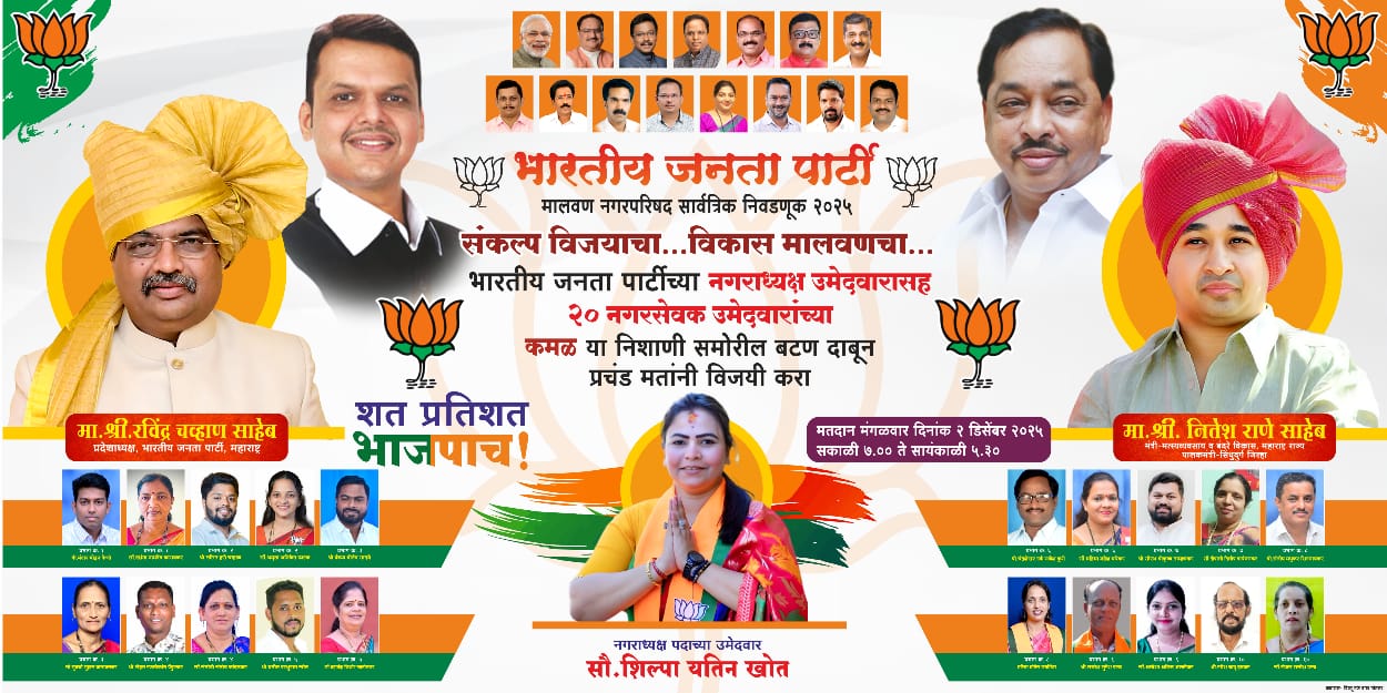 भाजपा म्हणून मालवण शहाराच्या विकासाची जबाबदारी आम्हा सर्वांची…!
