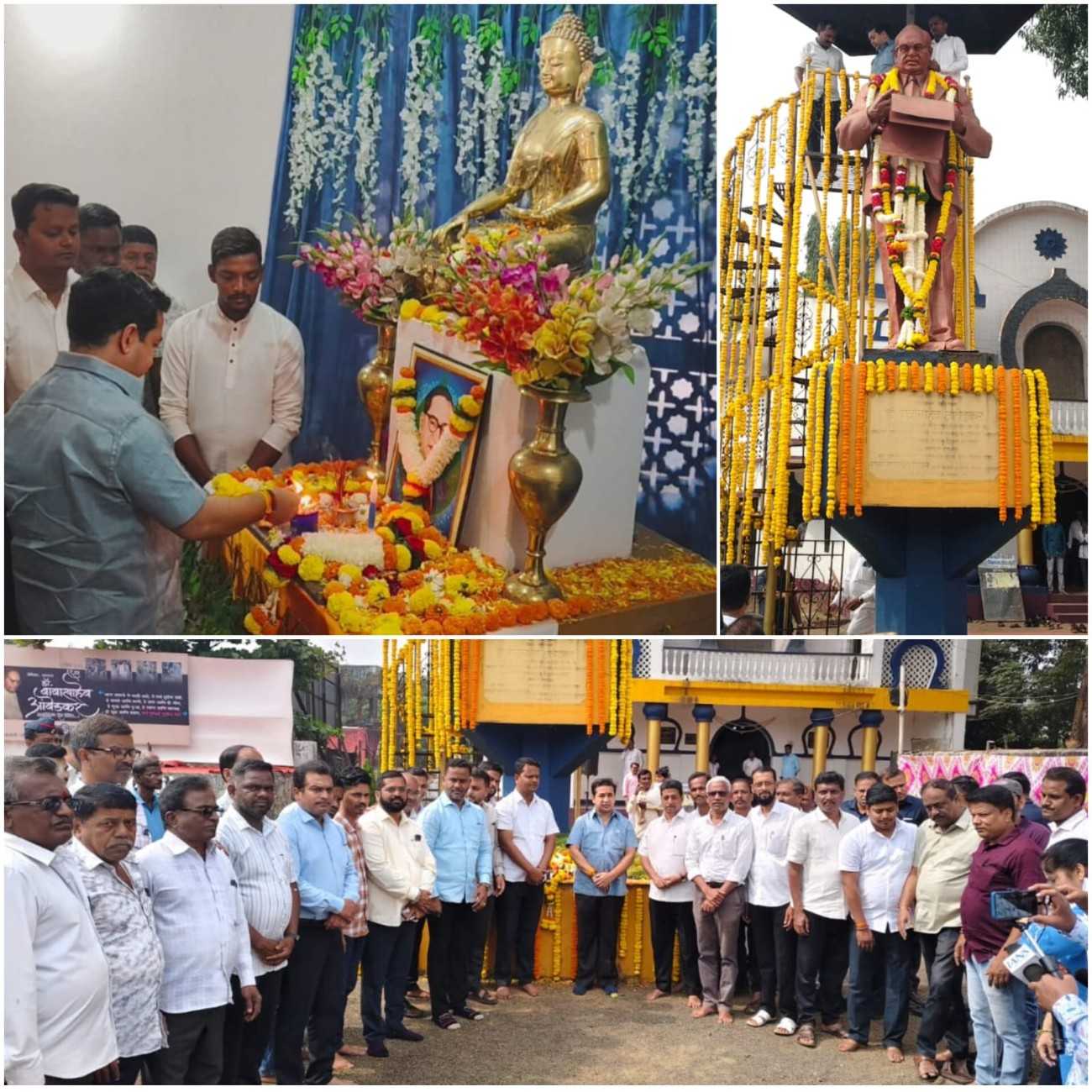 महापरिनिर्वाण दिनानिमित्त पालकमंत्री नितेश राणे यांनी केले डॉ. बाबासाहेब आंबेडकर यांना अभिवादन !