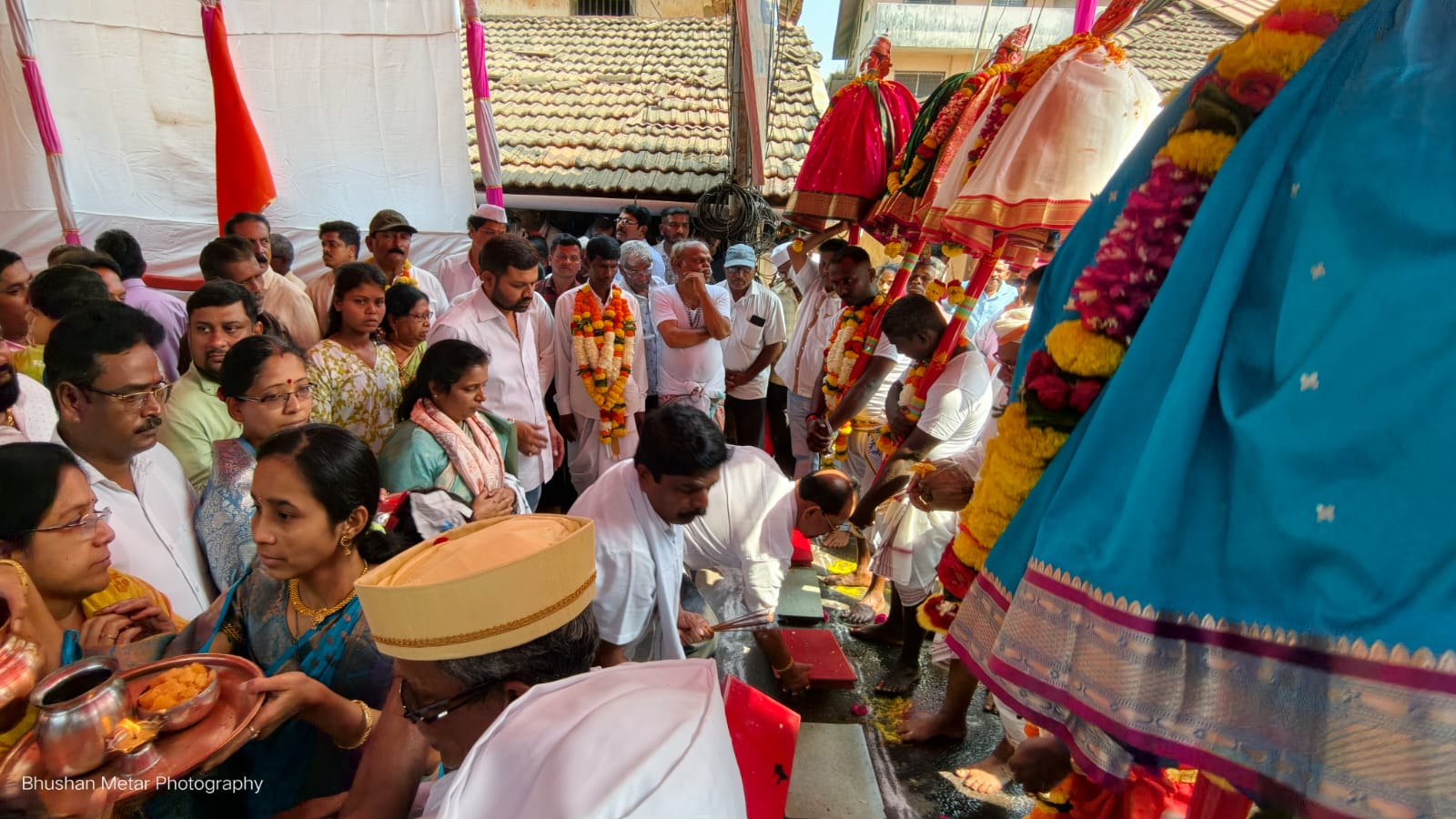 कांदळगाव श्री देव रामेश्वराचे सर्वत्र उत्साहात स्वागत