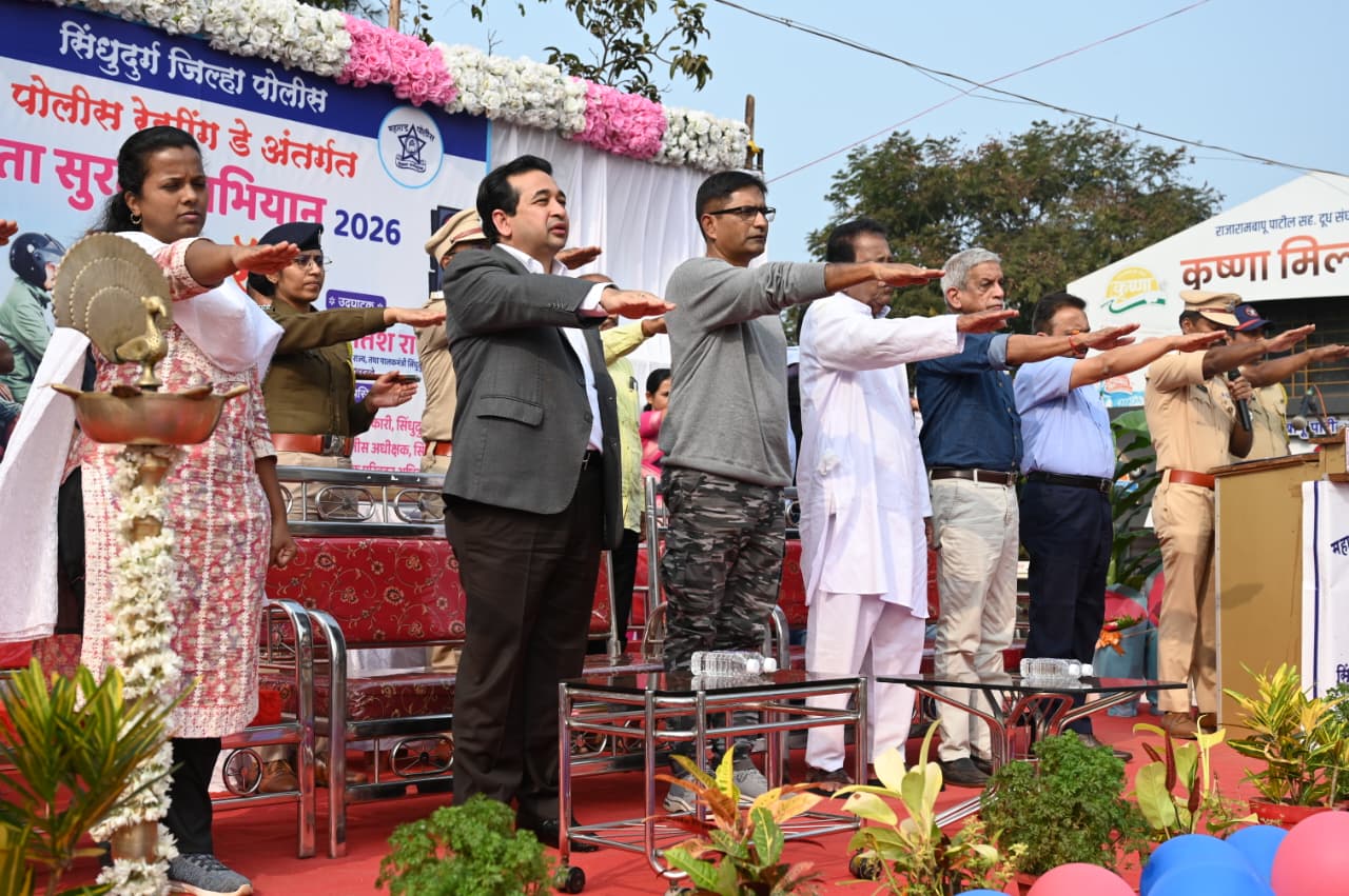 रस्ते सुरक्षा म्हणजे जीवन सुरक्षा -पालकमंत्री नितेश राणे