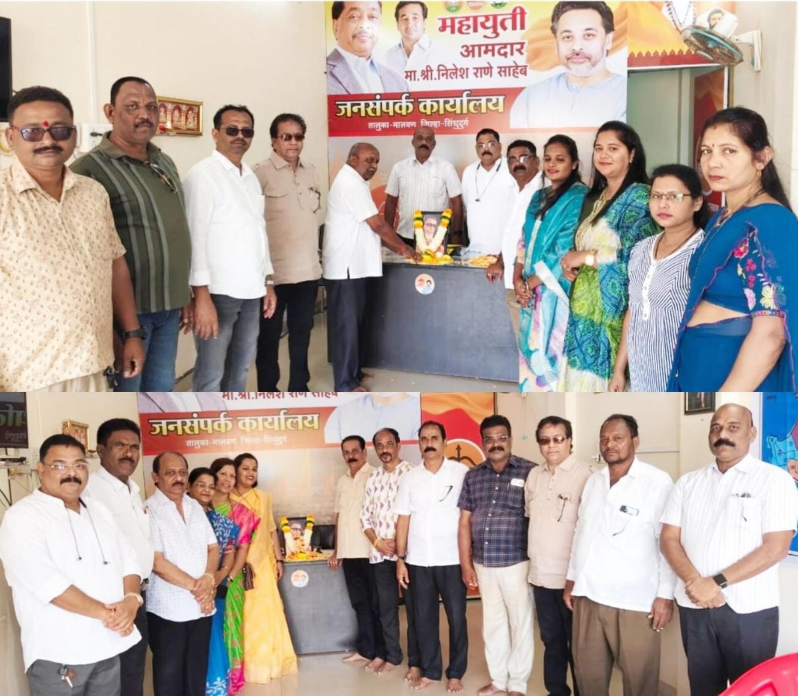 हिंदुहृदयसम्राट शिवसेनाप्रमुख बाळासाहेब ठाकरे यांना मालवण शिवसेनेकडून जयंतीदिनी अभिवादन
