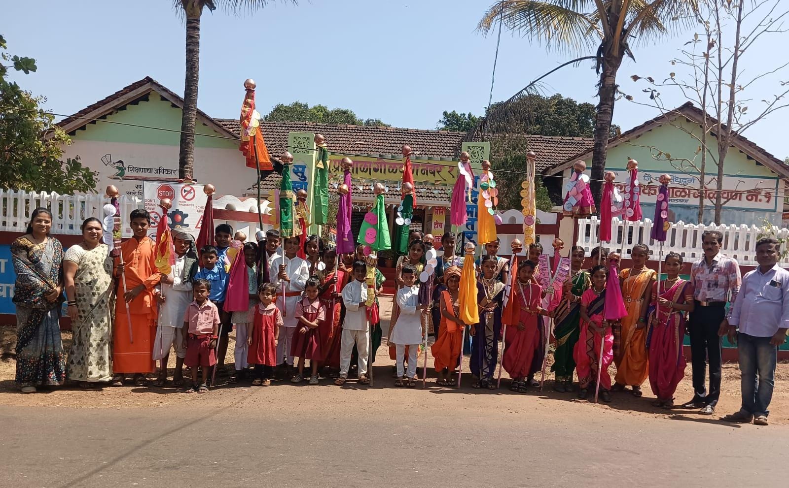 गोळवण नं. 1 प्रशालेत मराठी भाषा गौरव दिन उत्साहात साजरा