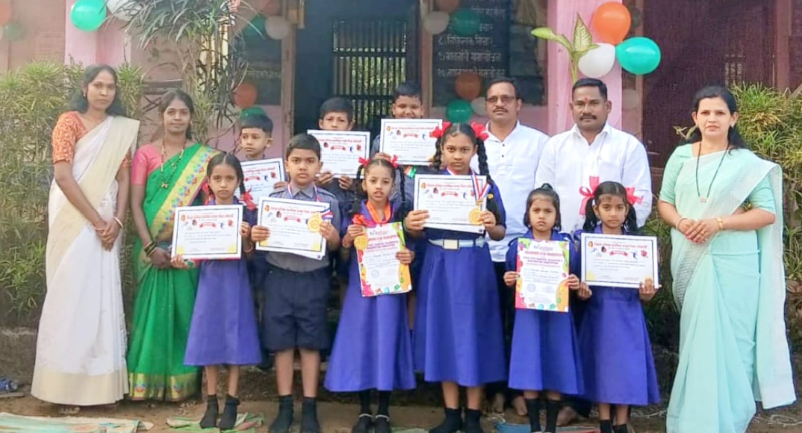 चिंदर सडेवाडी शाळेला ॲक्टिव्ह स्कूल अवॉर्ड