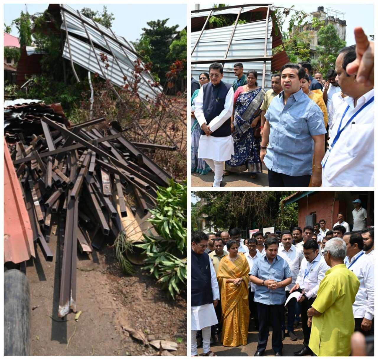 जास्तीत जास्त नुकसान भरपाई मिळवून देण्यासाठी शासनस्तरावर पाठपुरावा करणार : पालकमंत्री नितेश राणे