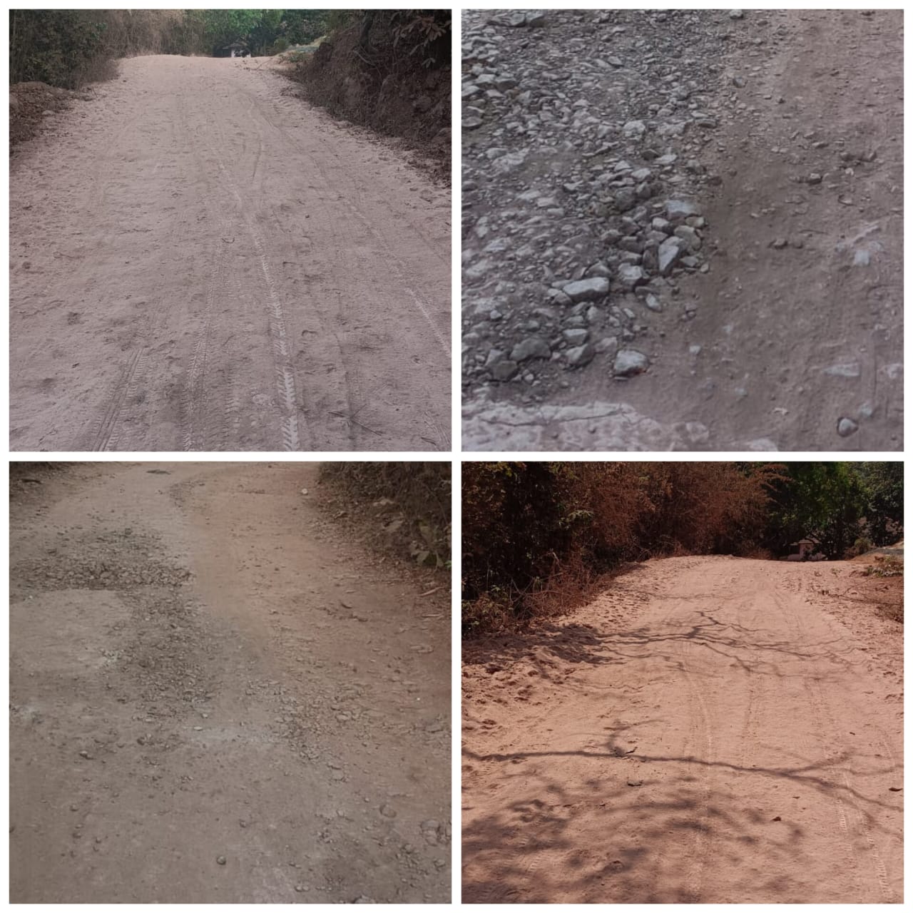 खड्डेमय व धोकादायक रस्त्याचे तात्काळ खडीकरण व डांबरीकरण करावे