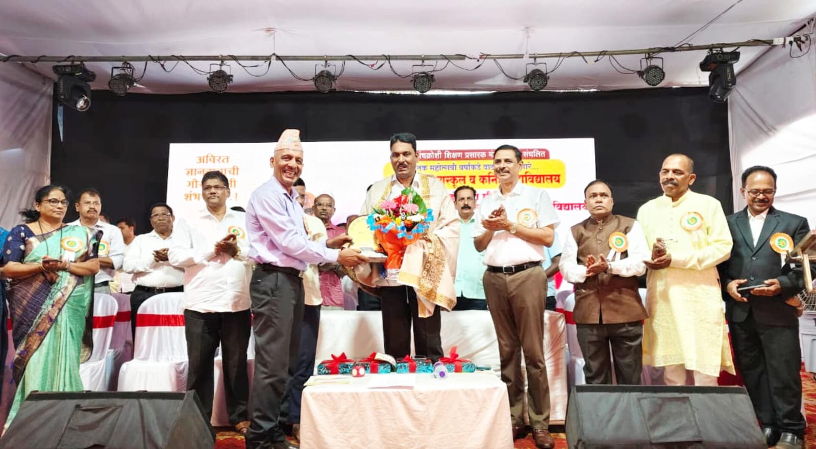 कट्टा वराडकर हायस्कुलच्या शतक महोत्सवाचा दत्ता सामंत यांच्या हस्ते शुभारंभ