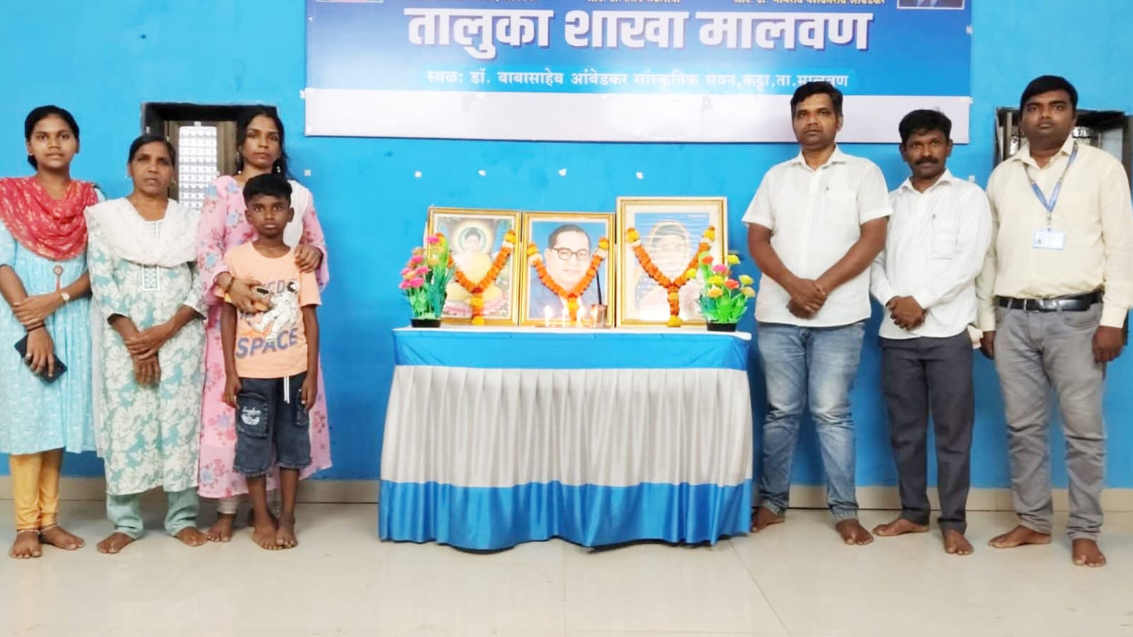 भारतीय बौद्ध महासभा तालुका शाखा मालवणच्या वतीने माता रमाई आंबेडकर यांना अभिवादन