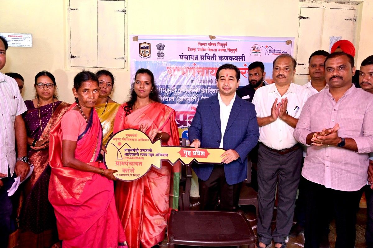 प्रधानमंत्री जनमन योजनेअंतर्गत करंजे येथे आदिवासी बांधवांच्या घरकुलांचा गृहप्रवेश सोहळा संपन्न