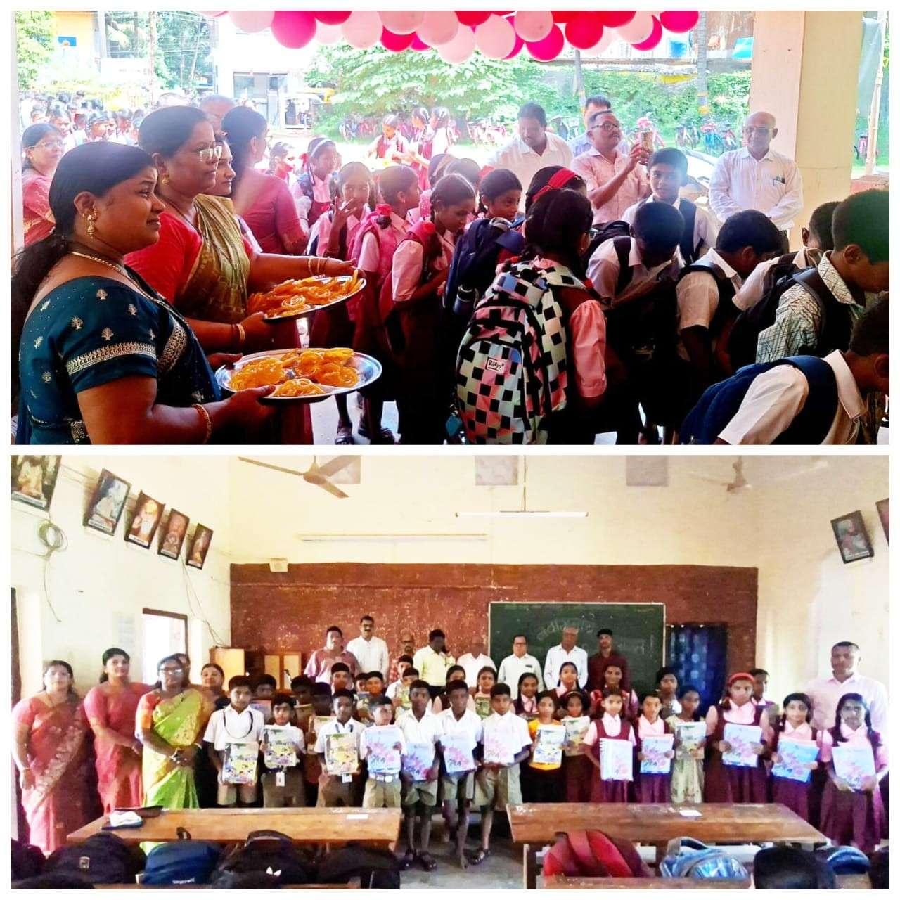 भंडारी ए. सो. हायस्कुल आणि कनिष्ठ महाविद्यालय मालवण येथे शाळा प्रवेशोत्सव