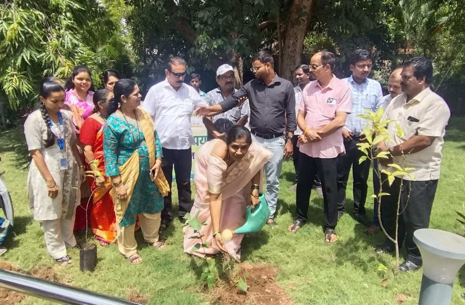 मालवण नगरपरिषदेतर्फे वृक्षारोपण