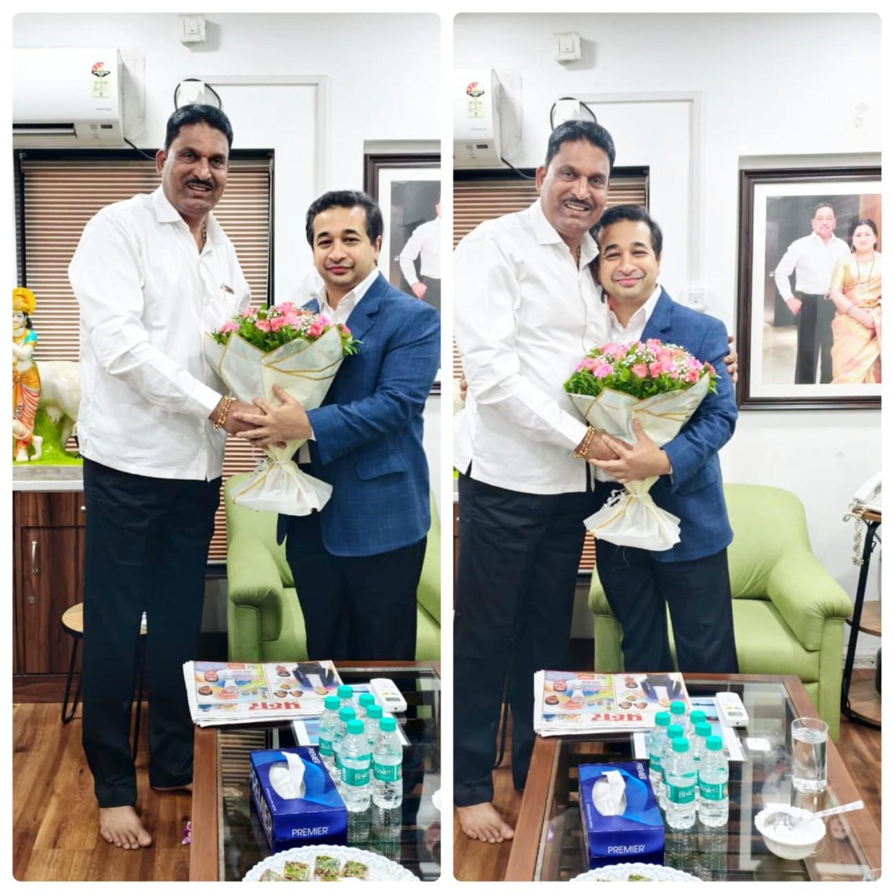 पालकमंत्री नितेश राणे यांना शिवसेना जिल्हाप्रमुख दत्ता सामंत यांनी दिल्या वाढदिवसाच्या शुभेच्छा...