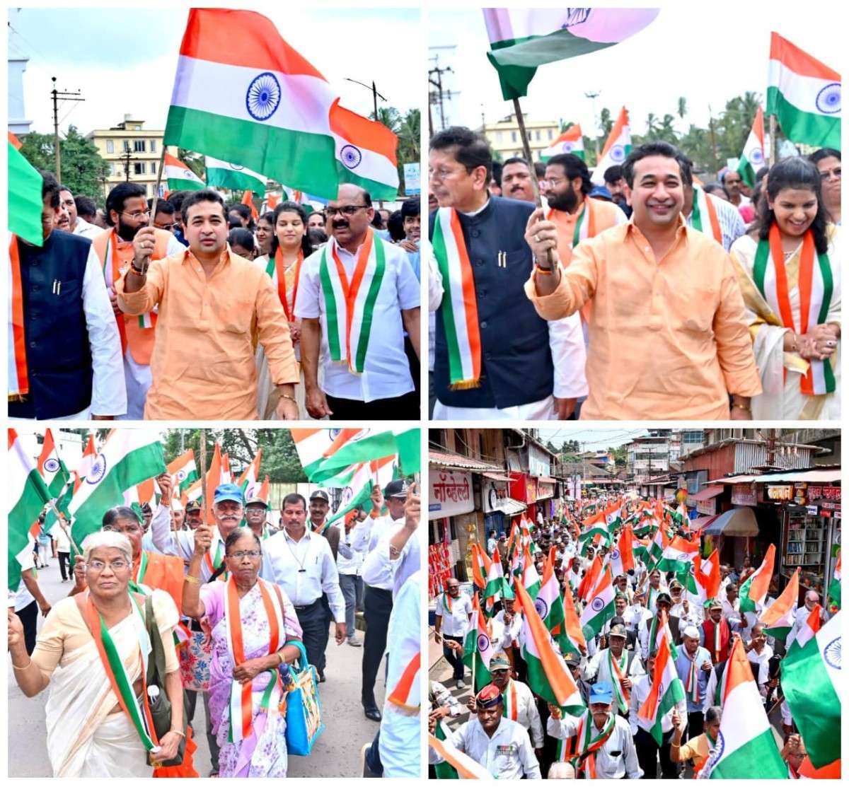 हातात डौलाने फडकणारा तिरंगा... ‘भारत माता की जय’, ‘वंदे मातरम्’चा जयघोष.. 