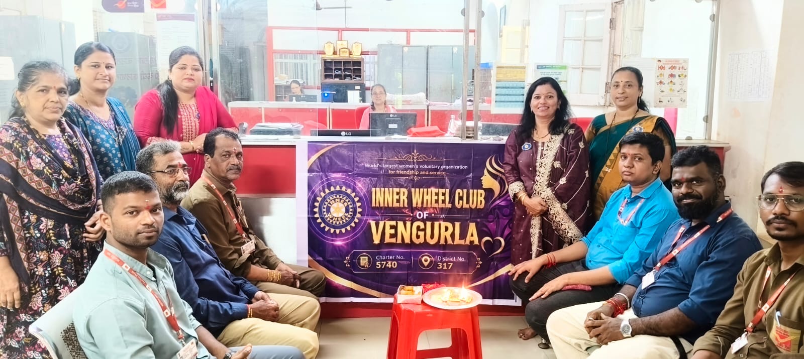वेंगुर्ला पोस्ट ऑफिस येथे इनरव्हील क्लबतर्फे रक्षाबंधन उत्साहात साजरे