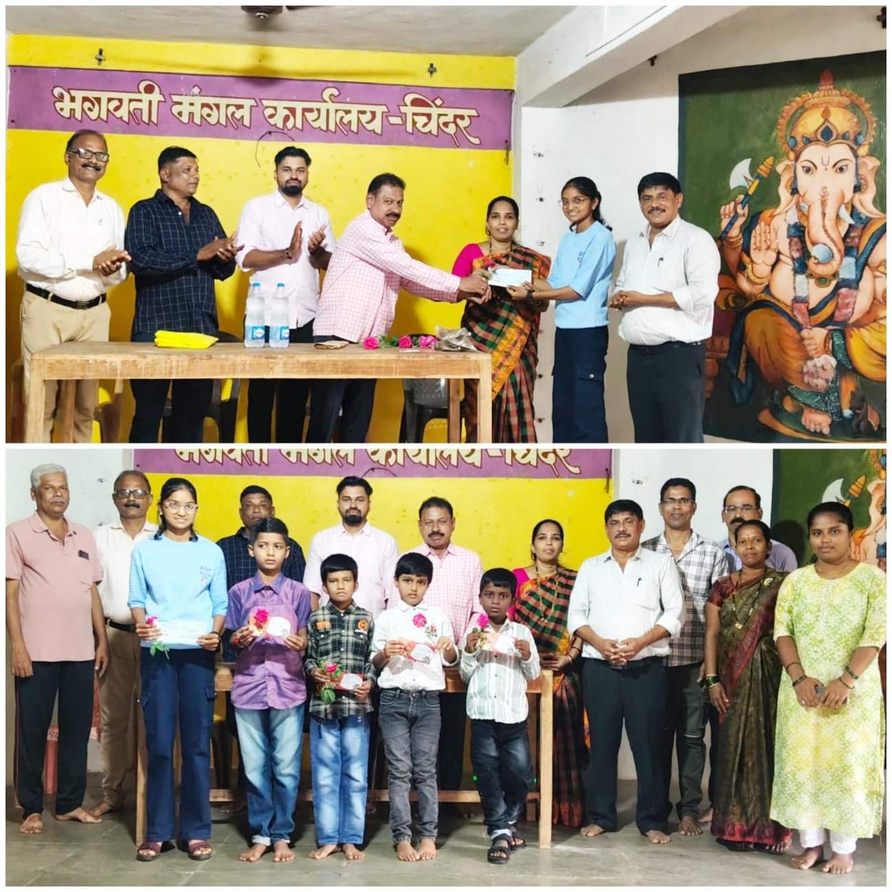 चिंदर भटवाडीतील गुणवंत विद्यार्थ्यांचा गौरव.. 